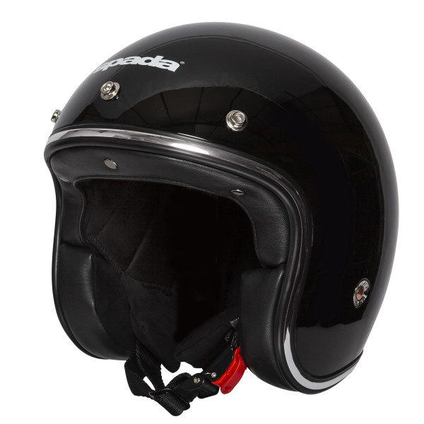 Spada Spada Helmet Open Face Classic Plain Gloss Black